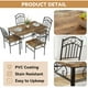 thumbnail image 5 of Yeshouse Juego de 4 Mesas de Comedor, Mesa y Sillas de Comedor Industrial Retro, Juego de Sillas de Mesa de Madera para Espacios Pequeños, Desayunador, 1 Mesa + 4 Sillas (Marrón Rústico), 5 of 7