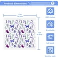 thumbnail image 2 of GZHJMY Lavender Flowers and Butterflies Washcloth Set of 6 Pcs 100% Cotton Small Face Towel, 12 x 12 inch, 2 of 6