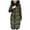 Army Green, variant on Women's Winter Warm Hooded Cotton Coat - Long-Sleeve Casual Overcoat, Olive Green, L