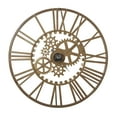 thumbnail image 6 of CosmoLiving by Cosmopolitan 32" Gold Metal Gear Wall Clock, 6 of 11