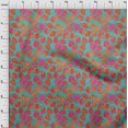 thumbnail image 3 of oneOone Cotton Flex Teal Green Fabric Batik Sewing Fabric By The Yard Printed Diy Clothing Sewing Supplies 40 Inch Wide, 3 of 4