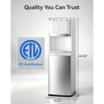thumbnail image 2 of Nepsam Bottom Load Water Dispenser, 3 Spout Bottom Loading Water Cooler, Hot Cold Room Temp for 5 Gallon Bottles, Aluminium Alloy Vertical Water Cooler for Home Office, ETL certified, 2 of 7