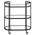 thumbnail image 6 of Evelyn&Zoe Modern/Contemporary 30" Wide Blackened Bronze Bar Cart, 6 of 7
