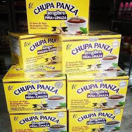 TEA CHUPA PANZA Jengibre, Pina, Linaza Te Ginger, Cinnamon Pineapple 30 Day  USA 7502217904728