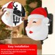 thumbnail image 4 of Bewildely Muñeco de nieve Pantalla Santa Claus Porche Luz Cubierta Decoración Hogar Pasillo Lámpara de pared Lámpara colgante-Chimenea Festival Kits de decoración para fiestas Papá Noel Bewildely HA010299-01, 4 of 6