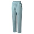 thumbnail image 7 of XDIAHBPL Plus Size Pants Womens Pants Solid Linen Trouser Casual Baggy Elastic Waist Wide Leg Pant, 7 of 7