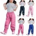 thumbnail image 4 of Pantalones de lluvia para niños, impermeables, transpirables, pantalones de excavación, pantalones de barro para niñas, niños, 122/128, 4 of 6