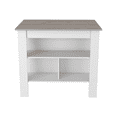 thumbnail image 4 of Cala Kitchen Island Antibacterial, Three Shelves, Four Legs Light Gray / White, 4 of 6