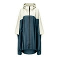 thumbnail image 4 of Lightweight Rain Poncho Jacket Coat For Women With Hood And Secure Pockets, 4 of 6