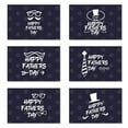 thumbnail image 1 of Blue & White Happy Father's Day Card – Souew Creative Small Fresh Blessing Card for Dad, Gratitude Greeting (Envelope Not Included), 1 of 1