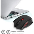 thumbnail image 3 of Gaming Mouse, 2.4 GHz USB Wireless Mouse, Portable and Light Wireless Mouse with Bluetooth Receiver, 10-15 m Detection Distance, 6 Buttons for Games, 3 of 4