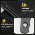thumbnail image 4 of 2PCS 10 Inches T Shape Rustproof Iron Light Duty Shed Hinge Gate Strap Hinge Door Gates Hinges (Black), 4 of 8