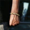 thumbnail image 4 of FEEL STYLE Hip Hop Icy Bling Bracelet for Men Women 5A Zircon Rolo Chain 8MM, 4 of 5