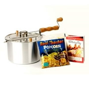 Wabash Valley Farms 25008A 6 QT Original Whirley Pop Stove Top Popcorn Popper