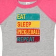 thumbnail image 4 of Inktastic Eat Sleep Pickleball Repeat Boys or Girls Baby Bodysuit, 4 of 5