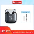 thumbnail image 1 of Lenovo-auriculares inalámbricos LP6 Pro con Bluetooth 5,3, dispositivo de audio deportivo TWS, con batería LED y pantalla Digital qym unisex, 1 of 2