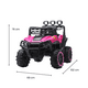 thumbnail image 3 of Carrito Eléctrico Infantil Tipo 4x4 con Control Remoto Rosa, 3 of 8