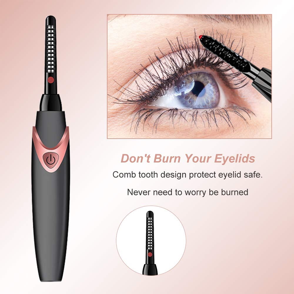 USB Rechargeable Electric Eyelash Curler Heated Makeup Long Lasting Natural  Eye Lashes Curling Auto Heating Beauty Tools - China Make up and Beauty  Products price
