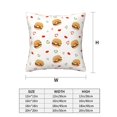 thumbnail image 2 of Throw Pillow Covers, Cute Food Tomato Chili Soft Square Pillow Cases with Invisible Zipper for Couch Bed Sofa, Farmhouse Fall Home Decor 18"x18", 2 of 7