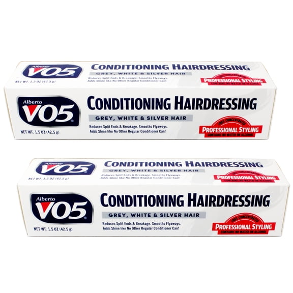 Alberto VO5 Conditioning Hairdressing, Gray/White/Silver,1.5 ounce (Pack of 2)