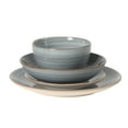 thumbnail image 5 of Gibson Home Stonebury 16 Piece Plates and Bowls Blue Dishes - Handpainted Stoneware Dinnerware Set - Service for 4, 5 of 11