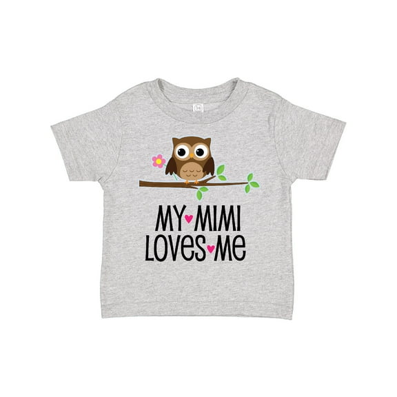 Inktastic My Mimi Loves Me Girls Owl Girls Toddler T-Shirt
