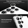 thumbnail image 2 of Dteck for Samsung Galaxy S22 Ultra Camera Lens Protector, 9H Tempered Glass Camera Cover Screen Protector Metal Individual Ring for S22 Ultra 5G 6.8 inch 2022 Release, Silver, 2 of 6