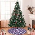 thumbnail image 7 of Lsque Skull cartoon flower Print Christmas Tree Skirt, Tree Skirt with Ties or Velcro, Perfect for Holiday Decorations, Halloween, and New Year-36", 7 of 7