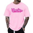 thumbnail image 1 of T-shirts à Col Rond Assortis pour la Famille avec Imprimé Graphique Amusant pour Fête d'Anniversaire, Confortables et Décontractés, 1 of 4