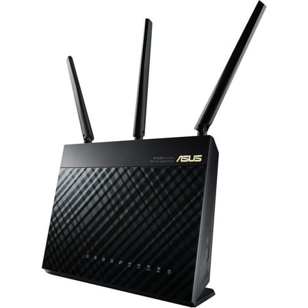 Asus RT-AC68U IEEE 802.11ac Ethernet Wireless Router - 2.40 GHz ISM Band - 5 GHz UNII Band - 1900 Mbit/s Wireless Speed - 4 x Network Port - 1 x Broadband Port - USB - Gigabit Ethernet - VPN (Best High Speed Broadband)