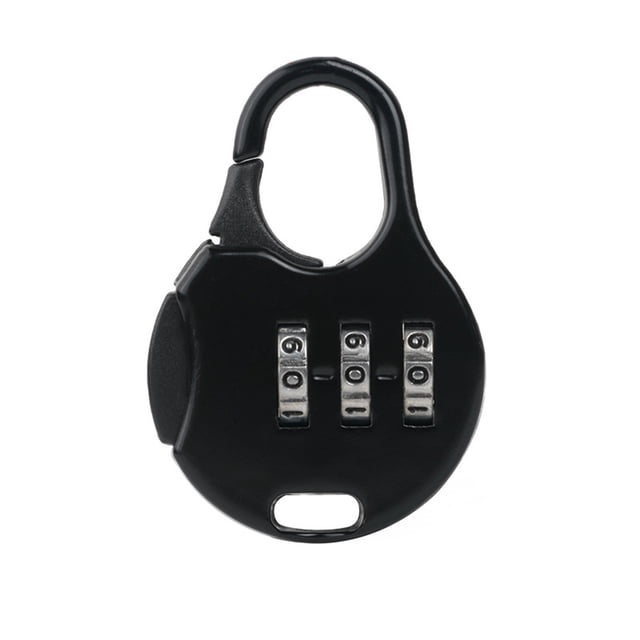 Clearance! Delayuji Furniture Protection 3 Digit Combination Locks Set Small Padlock Combination Lock for Luggage Padlock for Suitcase One Size Black