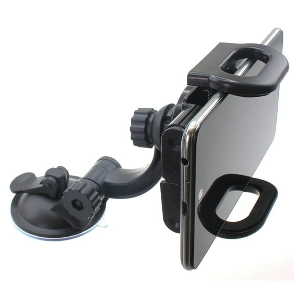 Car Mount for T-Mobile REVVL 6x/Pro 5G - Windshield Holder Glass Cradle Swivel J1W for REVVL 6x, 6x Pro 5G Phones