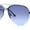 Silver Navy, variant on Mens Half Rim Double Bridge Tear Drop Pilot Metal Rim Sunglasses Gold Brown Smoke