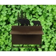 thumbnail image 4 of Mayrich Brown Metal Walking Bear Toilet Paper Roll Holder With Phone Shelf, 4 of 10
