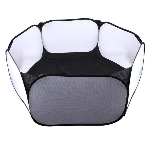 Corralito para mascotas enano, tienda para mascotas, ropa de cama transpirable, jaula para a prueba de masticar a prueba de Escape Negro jinwen Parque de animales pequeños