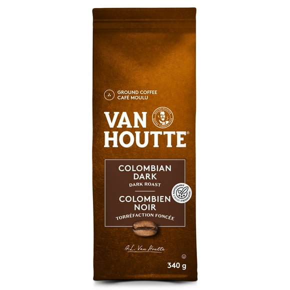 Van Houtte Colombian Dark, Dark Roast, Ground Coffee, 340 g