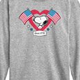 thumbnail image 3 of Peanuts - Snoopy Since 1776 Flag Heart - Toddler & Youth Long Sleeve Graphic T-Shirt, 3 of 6