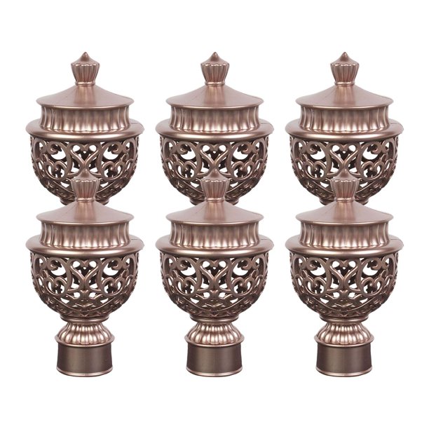 Drape Rod Finial Decor Fittings Bar Rose Gold As Described - Walmart.ca