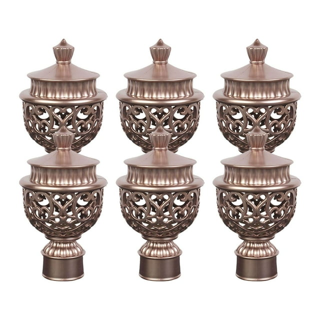 yuksok Tringle à Rideau Embout Décoratif Barre Or Rose comme Décrit