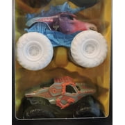 Mini Monster Truck 4-Pack Set, 1:72 Scale Die-Cast Vehicles