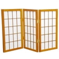 thumbnail image 5 of Oriental 3 Panel Desktop Window Pane Shoji Screen in Honey, 5 of 5