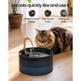 thumbnail image 3 of Fuente de agua para gatos Fuente para gatos de 71 oz/2,1 L para beber con grifo de cobre Bomba y filtro diseñados por MISFANS Fuente de agua automática para mascotas de plástico Tazón y dispensador co, 3 of 6