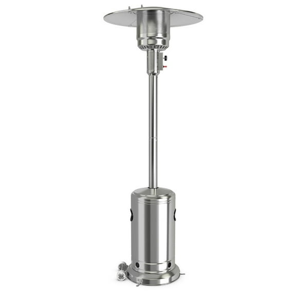 Spaco Garden Propane Standing LP Gas Steel Accessories Heater-Silver, Patio Heater, Outdoor Heater for Home and Residential