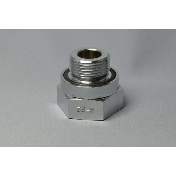 EZ (A-22) Silver 22mm-1.5 Thread Size Oil Drain Valve Adapter