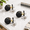 Black-3, variant on Oil Rubbed Bronze Round Double Cylinder Deadbolt Lock, 4 Pack