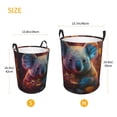 thumbnail image 3 of Fotbe Forest Koala Cesto de Ropa con Asas, Cesto Impermeable de Gran Capacidad, Bolsa de Lavado para Dormitorio, Cesto de Ropa con Ruedas y Asas-Medium, 3 of 6