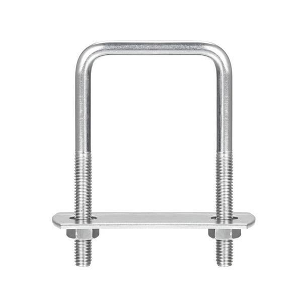 Square UBolts 5 Sets 42mm Inner Width 80mm Length M6 304 Stainless Steel U Clamp Bolt