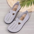 thumbnail image 5 of Samdudou Slip On Shoes for Women Closed Toe Knit Mesh Loafers Breathable Lightweight Walking Flats V-Cut Instep Design Casual Daily Wear Outdoor Travel Footwear Essentials, 5 of 5