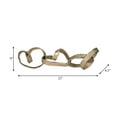 thumbnail image 4 of Abstract Ribbon Sculpture for Home Decor - Swirly Figurine Accent for Living Room, Office, and Shelf Styling - Modern Metal Decorative Ornament Statue for Coffee Table Display - 8", Gold & Metallic, 4 of 13