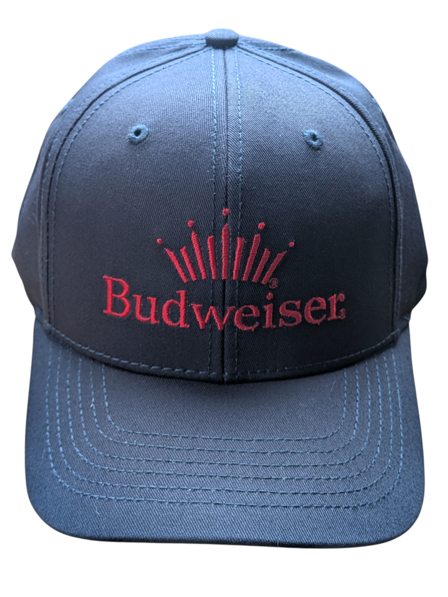 Budweiser Red and Navy Logo Cap Budweiser Red Logo Adjustable Casual Hat Cap Navy Blue | eBay main image 3